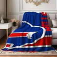 thumbnail image 2 of Flannel Blanket Featuring The Bills Team Emblem Versatile for Use on Sofas, Beds, During Camping, And While Traveling. Provides Warmth Throughout The Year, Making It a Perfect Gift for Holidays Like, 2 of 7