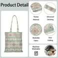 thumbnail image 3 of Vintage Striped Canvas Bag – Retro Style Reusable Tote for Women, 3 of 4