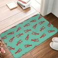 thumbnail image 4 of Pofeuu Cartoon Lobsters 4 Print Flannel Doormats Rug16"x24"Rug Washable Doormats Indoor Outdoor Rugs for Layered Front Door Mats, Porch, Kitchen, Entryway, 4 of 7