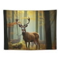 thumbnail image 5 of BCIIG  White Tail Deer Tapestry Wall Hanging Wall Tapestries Decorative Wall Art Aesthetic Tapestry Curtain Home Decoration Tapestry for Bedroom Dorm Living Room Backdrop 40x30inch, 5 of 6