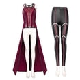 thumbnail image 4 of P-jsmen-Disfraz de Wanda Maximoff para mujer, conjunto completo de capa y pantalones de bruja escarlata, accesorios de Halloween, 4 of 4