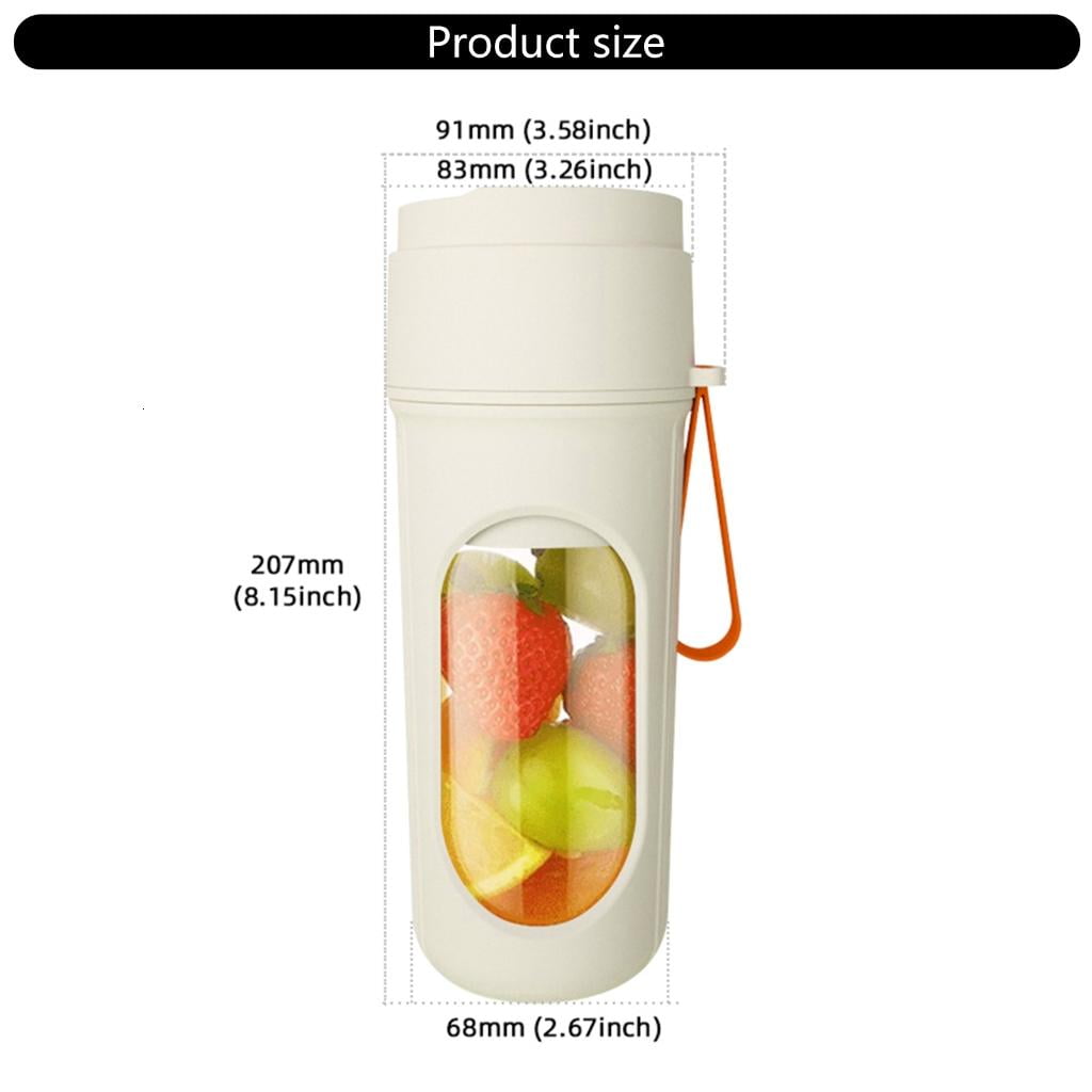 Travel Friendly 450ml Juicer Blender USB Rechargeable Mixing Cup for Smoothie and Shakes Practical Kitchen Appliance