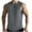 Dark Gray, variant on Big and Tall Sleeveless Beach Shirts for Men Crewncek Loose Fashion Men Casual Solid Color Fitness Sportswear Round-Neck Tank Top
