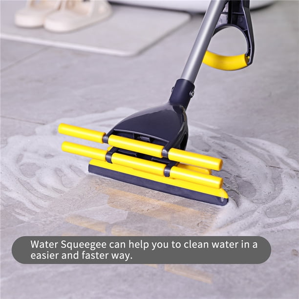 Balai éponge Eyliden Avec 1 Recharge - Essorage Facile, Pour Sols Lisses (carrelage, Bois, Marbre)