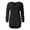 Black, variant on Women's Oversized V-Neck Knit Sweater - Fall Winter Drop Shoulder Long Sleeve Solid Color Comfort Pullover Top For St Patricks Day Outfits,Size:XXL