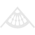 thumbnail image 4 of Ekena Millwork 60"W x 35"H x 1"P (14/12) Pitch Classic Wagon Wheel Architectural Grade PVC Gable Pediment, 4 of 5