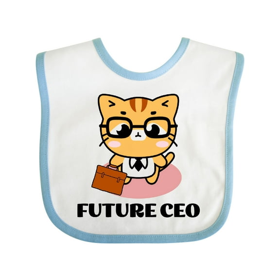 Inktastic Future Ceo Boss for Kids Boys or Girls Baby Bib