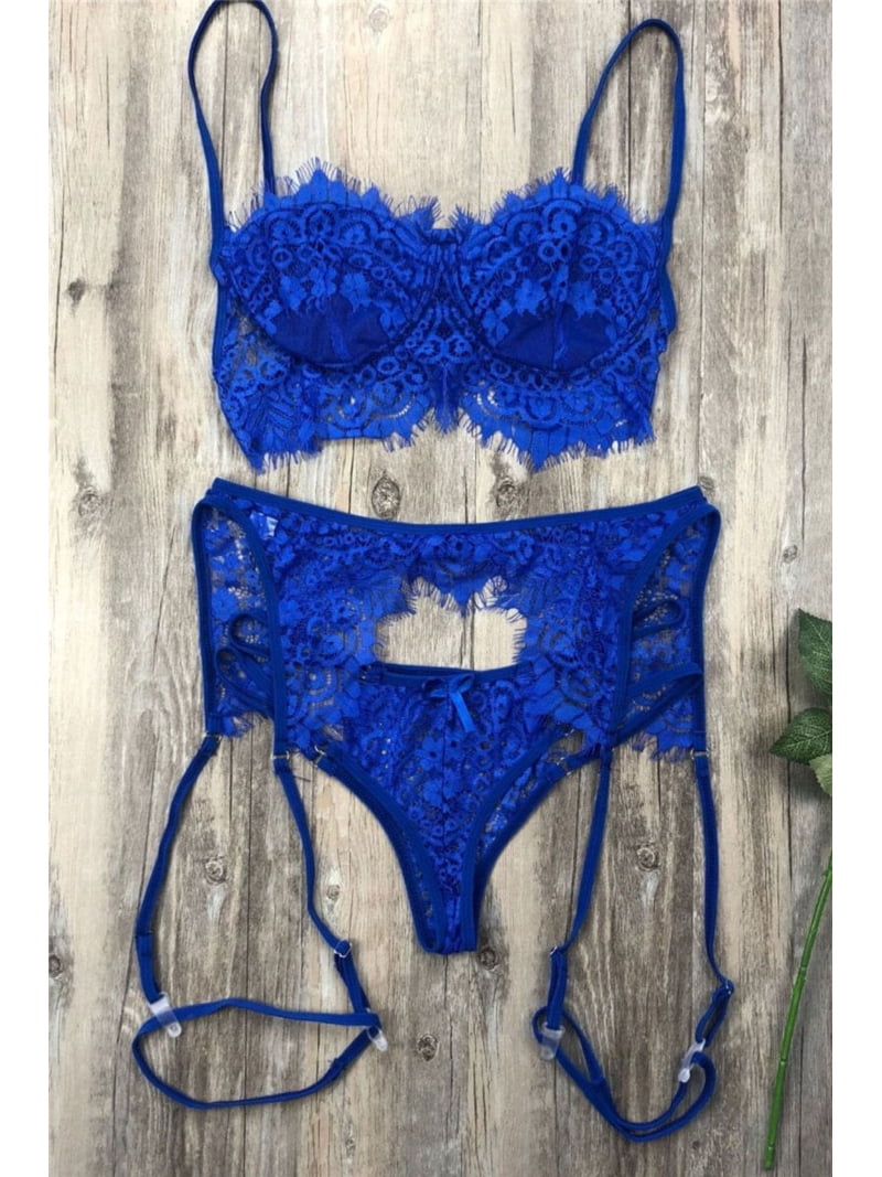 La Belle Fantastique Valentina 3 Piece Lace lingerie Set | Sexy lingerie Set |Bride gift | Lace lingerie set | Black lingerie set | Sheer lingerie set - Walmart.com La Belle Fantastique Valentina 3 Piece Lace lingerie Set | Sexy lingerie Set |Bride gift | Lace lingerie set | Black lingerie set | Sheer lingerie set - Walmart.com