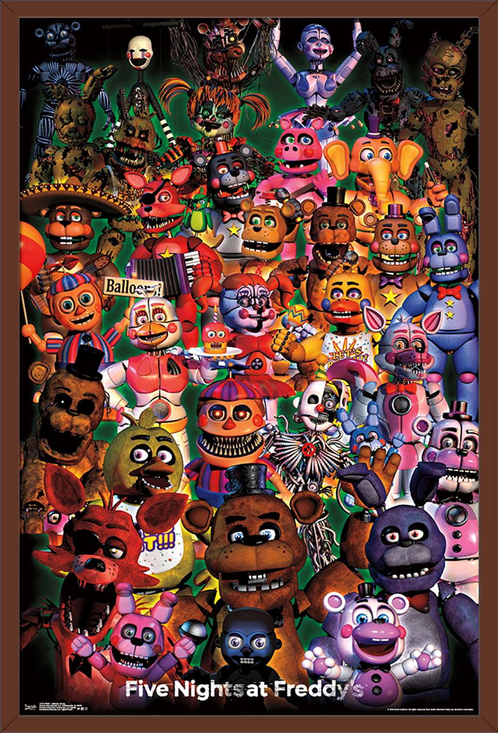 Five Nights at Freddy's - Ultimate Group Poster - Walmart.com - Walmart.com