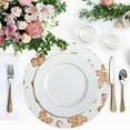 thumbnail image 4 of Ryvnso Watercolor Christmas Round Plate Mats Dining Table Placemat Set of 4 for Holiday Decoration, 4 of 7