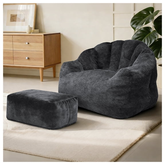 FFZ Bean bag chair, armrest bean bag sofa chair filled with high-density foam, comfortable lazy sofa chair, adult bean bag chair for the living room, bedroom reading.