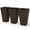 Brun, variante sur Outsunny Ensemble de 3 Pots de Fleurs de Jardin en Plastique Noir, de 71 cm de Hauteur (28 Po).