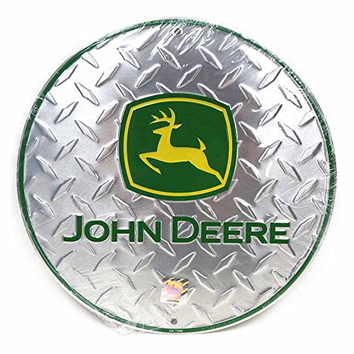 Logo Round Diamond Metal Sign By John Deere - Walmart.com - Walmart.com