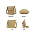 thumbnail image 4 of Spencer Crossbody Purses for Women Medium Nylon Crossbody Bag Lightweight Satchel Bag Shoulder Handbag, Khaki, 4 of 13