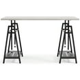 thumbnail image 5 of Signature Design by Ashley Casual Bayflynn Adjustable Height Desk, White, 5 of 8