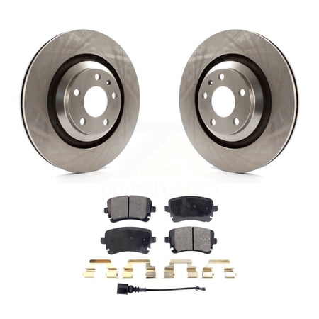 Transit Auto Rear Disc Brake Rotors and Ceramic Pads Kit for Car Audi A6 Quattro with 330mm Diameter Rotor K8T-101977