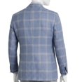 thumbnail image 3 of Tommy Hilfiger Mens Modern fit Sport Coat Blazer 40 L Powder Blue Plaid Stretch, 3 of 3