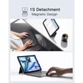 thumbnail image 4 of Funda con teclado para iPad Inateck AceTouch de 11.ª y 10.ª generación, color gris, 4 of 8