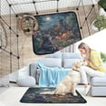 thumbnail image 7 of Qxltty Raccoon Trip Cat litter Pads Pet Set of 2 Diaper Mats Center Anti-leakage Layer Absorbent Soft and Comfortable, 7 of 7