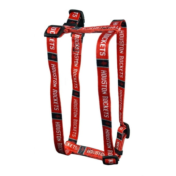 Houston Basketball Rockets Extra Small XS 5/8 Inch Wide Adjustable Dog Harness 8" - 14"