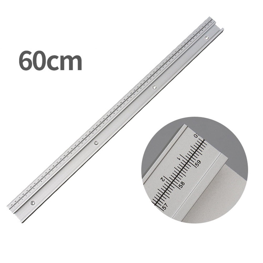 45 Type T Track With Scale Aluminium Alloy T-Tracks Slot Miter Track 300-600Mm Diy Table Saw Workbench Woodworking Tools 60Cm Smile Home