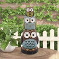 thumbnail image 1 of EASTIN Décoration Intérieure Empilement Hibou Statue en Résine, 1 of 8
