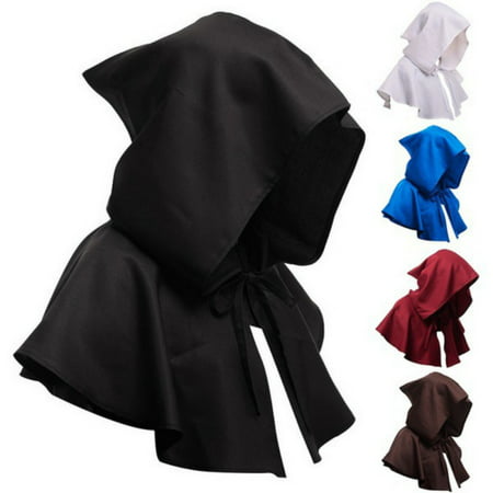 Fysho Halloween Death Cape Cosplay Costumes Short Cloak Neck Tie Closure For Adult Christmas Masquerade Party Props