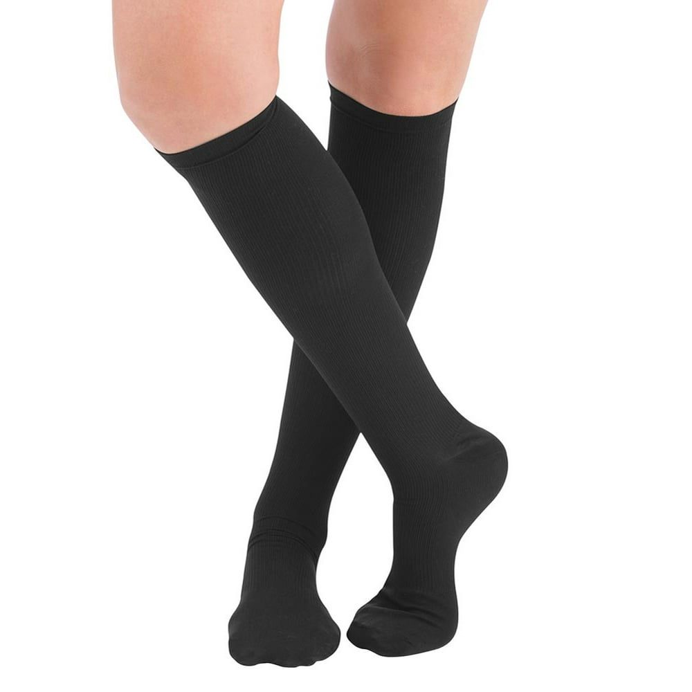 Collections Etc. - Women's Compression Trouser Socks Pair, Firm 20-30 ...