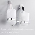 thumbnail image 3 of Toothbrush Cup, 2pcs Glass Tumbler Toothbrush Mug Replacement for Wall Mounted Toothbrush Holder, Mouthwash Cup(Transparent), 3 of 5