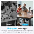 thumbnail image 5 of PANOCORE360 All-in-One Meeting Camera - 360° Conference Cam for PC Mac, Speaker & Mic Array, Auto Speaker Focus, 1080P Output, AI Voice Isolation, Local Recording,Compatible w/ Webex/Zoom/Teams/Meet, 5 of 9