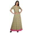 thumbnail image 1 of Moomaya Printed Elegant Crop Top And Long Skirt Set Ethnic Dresses For Women, 1 of 6