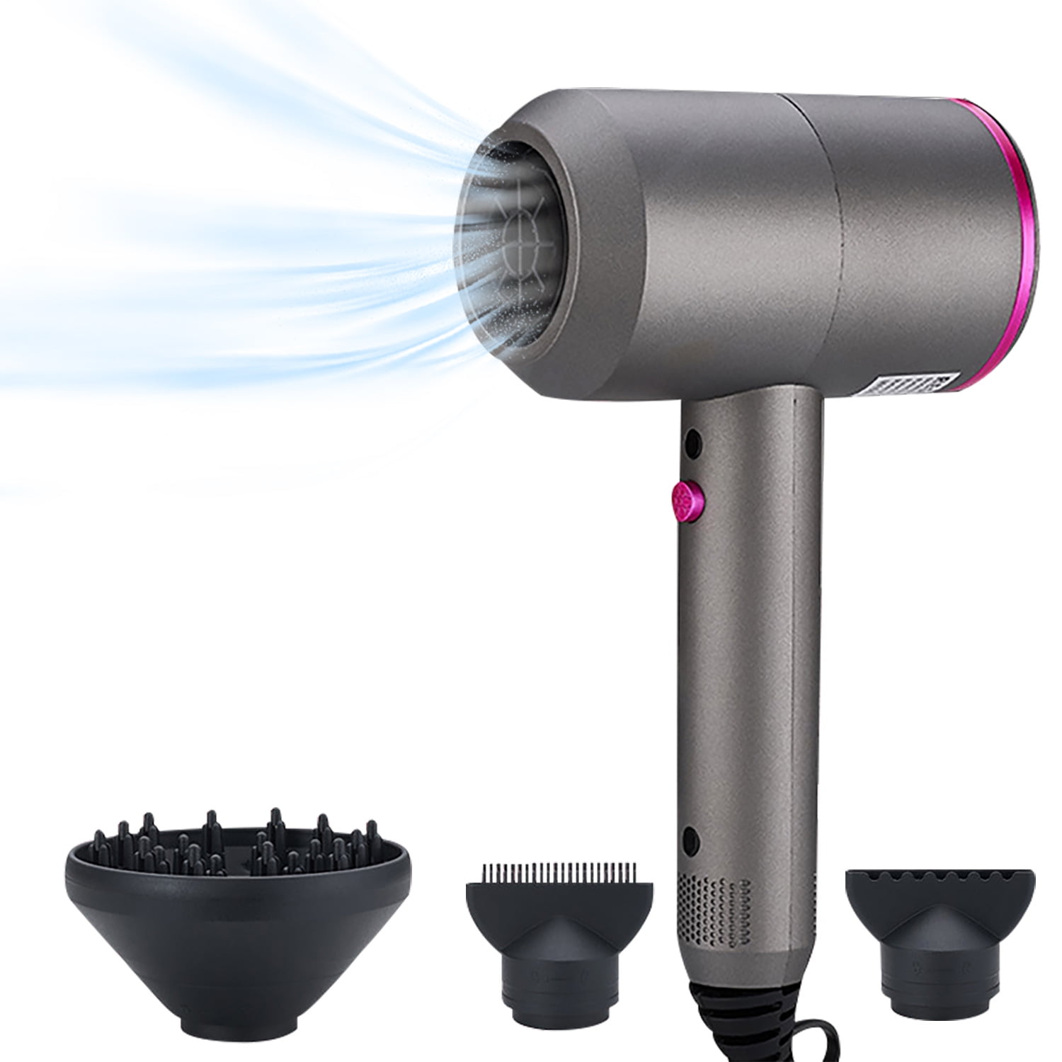 Ionic Hair Dryer, 1800W Professional Blow Dryer (with Powerful AC Motor), Negative Ion Technolog
