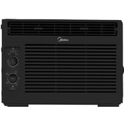 Midea 5,000 BTU Mechanical Window Air Conditioner, Covers up to 150 Sq. ft., Easy Installation, MAW05M1WBL-T, Black, New