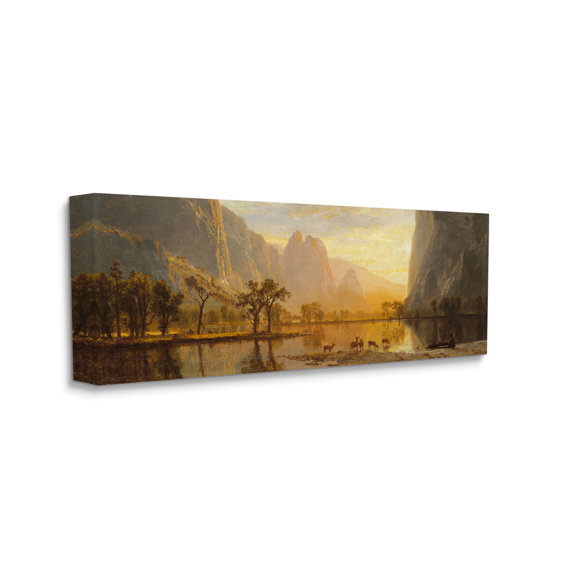 Stupell Industries Valley of the Yosemite Albert Bierstadt Painting Painting Gallery Wrapped Canvas Print Wall Art, Design by one1000paintings