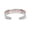 Colorname Misc: White Gold, variant on Solid 14k Gold Channel set Pink Cubic Zirconia Adjustable toe ring White Gold-toe ring for Women
