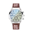 thumbnail image 2 of NovaStitch Men's Watch Stainless steel Quartz Analog Watch Fashion Leather Watches Casual Daily Wear with Date Window Gift for Men and Women Accessories, 2 of 6