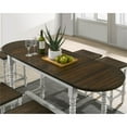 thumbnail image 3 of Bowery Hill Wood Counter Height Table With Drop Leaf in Walnut, 3 of 8