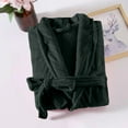 thumbnail image 6 of Gifts for Women Robes for Women Fluffy House Coat Oversized Soft Women's Sleepwear Spa Womens Bathrobe Blackish Green, 6 of 6