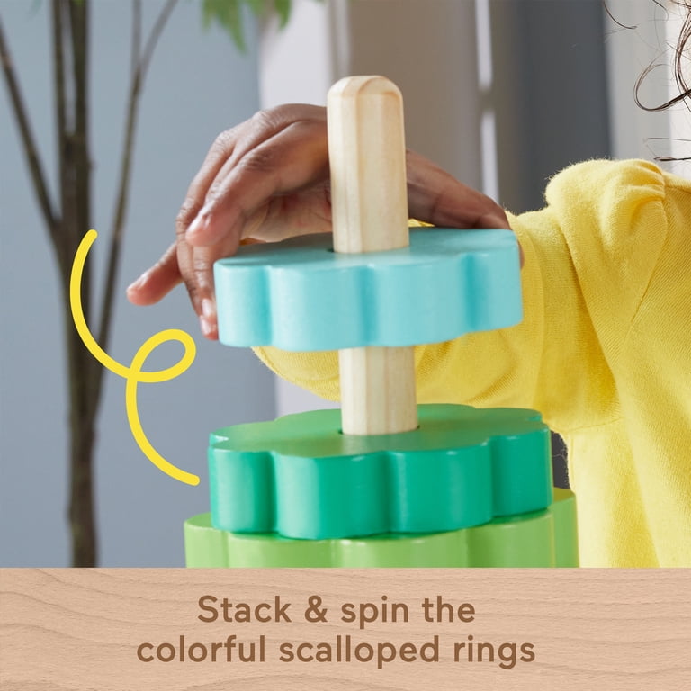 Fisher-Price Wooden Rainbow Ring Stacking Toy photo 4