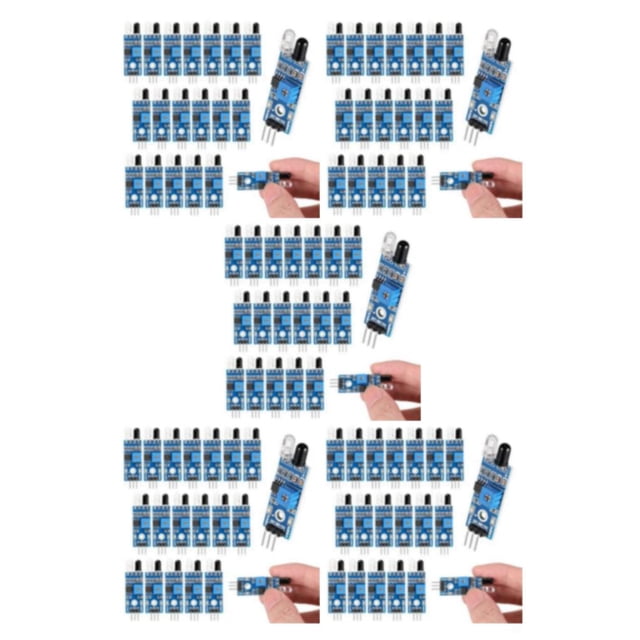 Youkk 20pcs Métal Sécurité Améliorée Distance Réglable Capteur d'Évitement d'Obstacles Longue Durée Module de Capteur 5Set