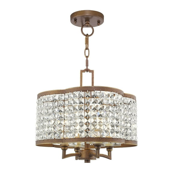 Livex Lighting Grammercy Convertible Mini Chandelier in Palacial Bronze