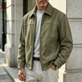 thumbnail image 7 of Zip-Up Jacket for Men Solid Color Lightweight Long Sleeve Casual Coat With Poacket for Daily Casual Wear, 7 of 7