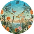 thumbnail image 5 of Dreamtimes Wall Clock Dragonflies Flowers 10 Inch Silent Non Ticking Quality Quartz Battery Operated Digital Round Easy to Read for Home Office Kitchen Decorative, 5 of 7