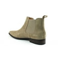 thumbnail image 2 of Men's Genuine Suede Tan Beige Chelsea Ankle Boots Dress Causal Almond Toe, 2 of 5