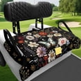 thumbnail image 3 of Uorisanigo Floral Butterfly Golf Cart Seat Covers Universal Golf Cart Seat Blanket Towel Fit for EZGO, Club Car and More 2-Seat Carts Dustproof Travel Sports Seat Cushion Accessories, 3 of 7