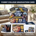 thumbnail image 6 of WaaHome Funny Pop Up Graduation Card - Gen Z Meme Style They Actually Let Me Graduate, Imposter Syndrome Funny Graduation Cards for Him, Her, High School College Grads 5-Layer Humorous Grad Gift, 6 of 7