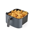 thumbnail image 6 of TRU 6-Quart Digital Air Fryer by Select Brands - Family Size, One-Touch Control, 8 Presets - Air Fry Chicken, Meat, Veggies, Fries - Nonstick Pot and Crisping Tray, Auto Shut Off, Matte Gray, 6 of 7