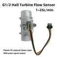 thumbnail image 2 of G1/2 Plastic Water Flow Sensor Meter Turbine Hall Flowmeter Easy To Measure Water / Flow Rate With XH-3P Connector ,Durable Build, 2 of 7