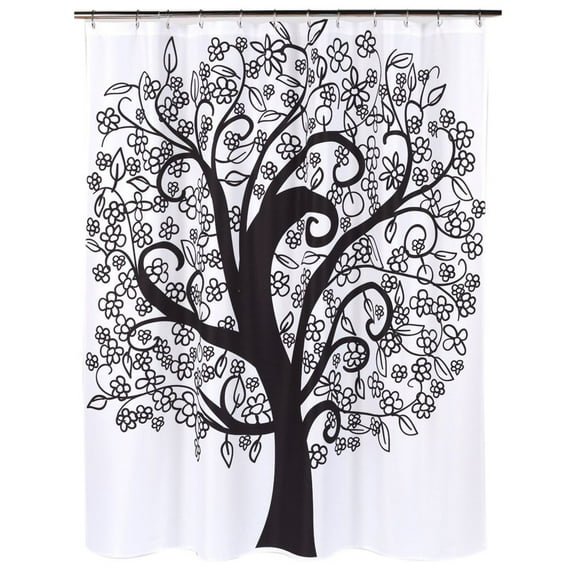 Tree of Life Heavier Weight Fabric shower curtain, 100% polyester, size 70"x72"
