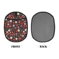 thumbnail image 2 of Pofeuu Winter Holiday Christmas Print Silicone Pot Mat Mitten With Hanging Loop Heat Resistant Oven Mitts Non-Slip Bbq Baking Smoking Potholders, 2 of 7